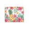 Pineapple Summer Hardboard Placemats Set of 6 Multicolored Quilted, 13" x 16"